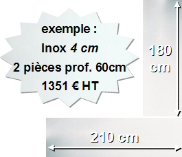 Exemple de prix pour l'Inox